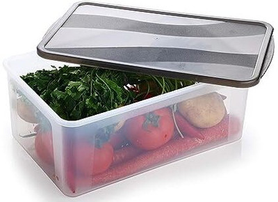 ADMONITION Plastic Grocery Container  - 2000 ml(Clear, Black)