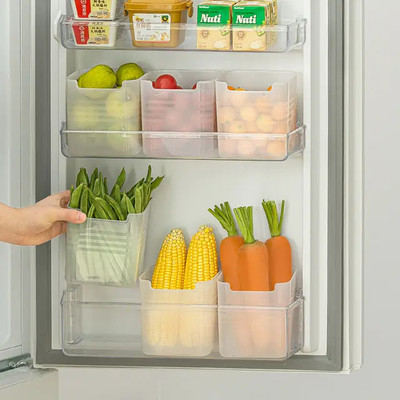 Ezreal Plastic Fridge Container  - 1000 ml(Pack of 6, Clear)