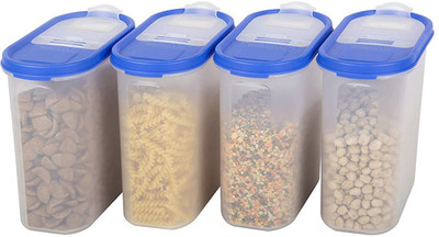 Cutting EDGE Plastic Utility Container  - 1200 ml(Pack of 4, Blue)