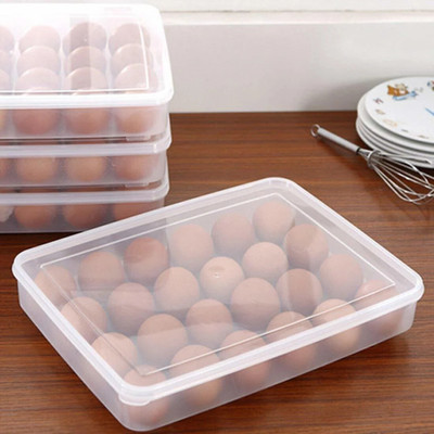 KHISKOLI Plastic Egg Container  - 2 dozen(White)