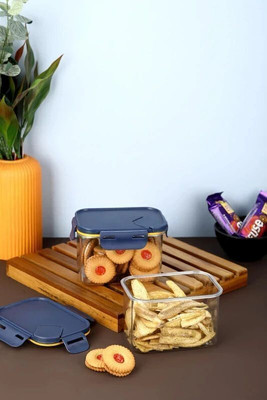 Swanoll Plastic Fridge Container  - 500 ml(Pack of 2, Blue)