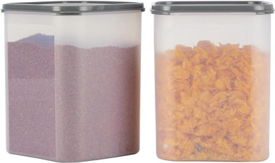 AK HUB Plastic Grocery Container  - 5500 ml(Pack of 2, Transparent)