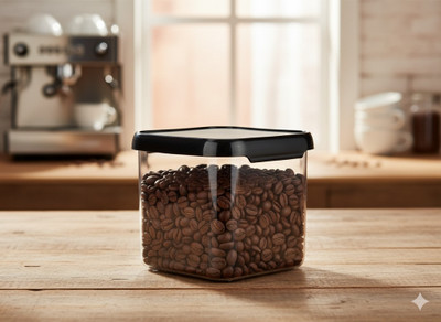 TENIDO Plastic Grocery Container  - 500 ml(Transparent)