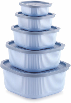 Cosmolin Plastic Utility Container  - 6 L(Pack of 5, Blue)