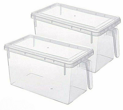 Vittamix Plastic Fridge Container  - 3 L(Pack of 2, Clear)