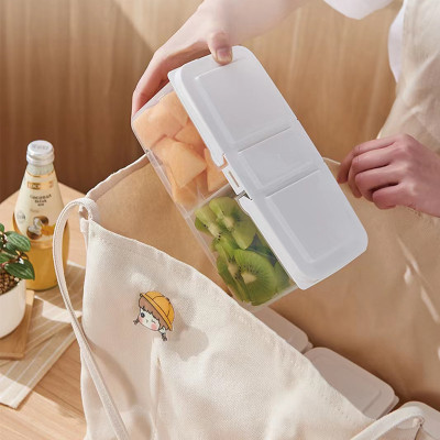 HASHFLOW Plastic Fridge Container  - 1500 ml(Clear)