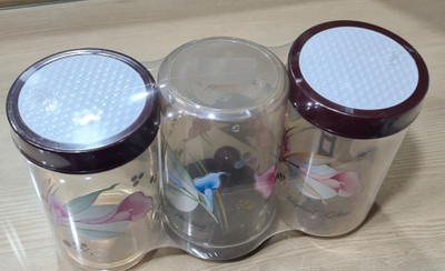 Hindustan plastic Plastic Grocery Container  - 1 L(Multicolor)