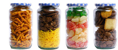 Avastro Glass Grocery Container  - 1000 ml(Pack of 4, Clear)