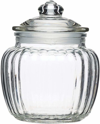 jay gatrad seller Glass Cookie Jar  - 650 ml(Clear)
