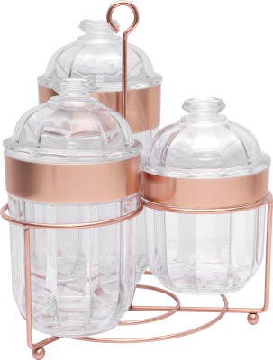 Jaypee Plus Plastic Grocery Container  - 850 ml, 650 ml, 400 ml(Pack of 3, Clear)