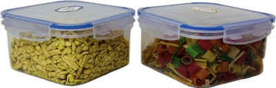 Repo Plastic Grocery Container  - 1200 ml(Pack of 2, Blue)