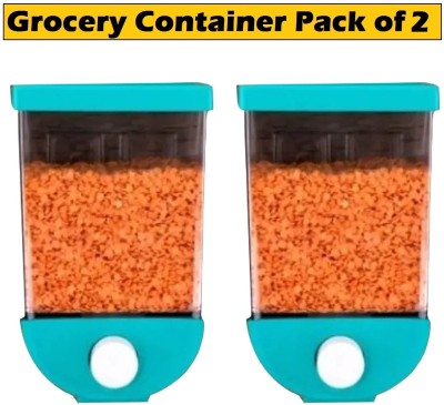 ZURU BUNCH Plastic Grocery Container  - 1100 ml(Pack of 2, Blue)