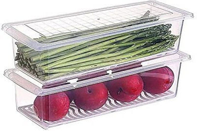 Shreejee Plastic Fridge Container  - 1500 ml(Clear)