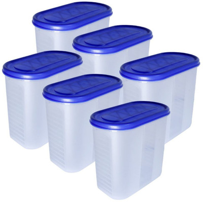 Freqcty Plastic Utility Container  - 1500 ml(Pack of 6, Blue)
