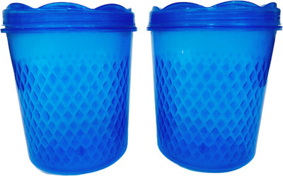 SNKM Plastic Utility Container  - 500 ml(Pack of 2, Blue)