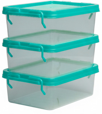 Doon Furniture House Plastic Utility Container  - 2 L(Pack of 3, Light Blue)