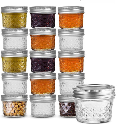MT BROTHERS Glass Utility Container  - 100 ml(Pack of 2, Clear)