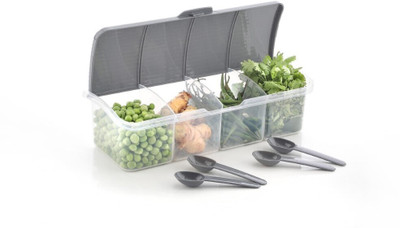 Metrolife Plastic Grocery Container  - 1750 ml(Grey)