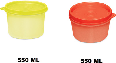 MILTON Plastic Utility Container  - 550 ml, 550 ml(Pack of 2, Multicolor)