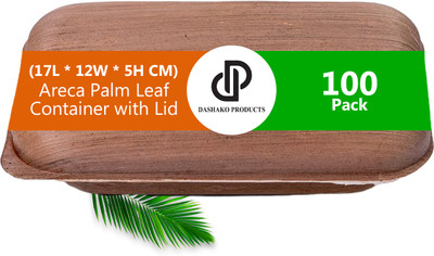 Dashako Products Wooden Utility Container  - 500 ml(Pack of 100, Brown)