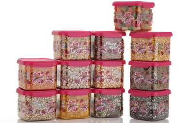 COMPLEX 7 Plastic Grocery Container  - 500 ml(Pack of 12, Pink)