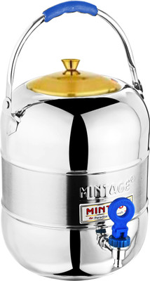 Mintage Steel Utility Container  - 15 L(Silver)