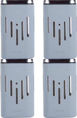 GLASAFE Glass Utility Container  - 250 ml(Pack of 4, Grey)