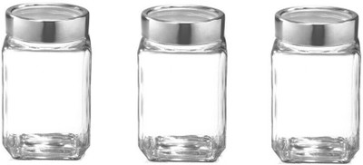 TREO Glass Grocery Container  - 310 ml(Pack of 3, Clear)