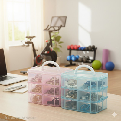 MAXTID Plastic Grocery Container  - 5 ml(Blue, Pink)