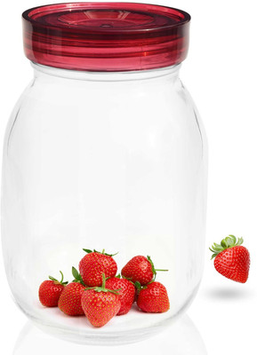 Pure Source India Glass Grocery Container  - 1800 ml(Clear)