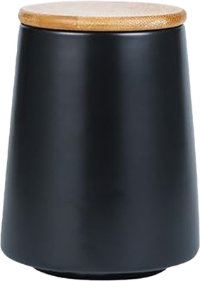 KUBER INDUSTRIES Ceramic Utility Container  - 500 ml(Black)