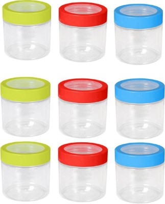 woolco Plastic Utility Container  - 500 ml(Pack of 9, Multicolor)