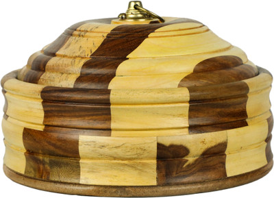Special Trend Hub Wooden Tea Coffee & Sugar Container  - 500 ml(Brown)