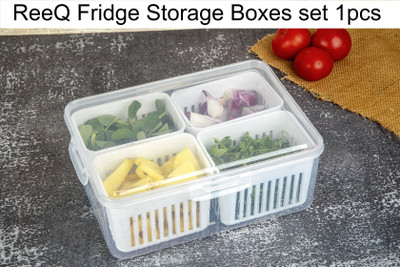 Reffo Plastic Fridge Container  - 2200 ml(White)