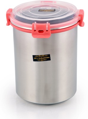 Dev Industries Stainless Steel Grocery Container  - 1800 ml(Red)