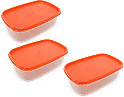 HARVA Plastic Utility Container  - 650 ml(Pack of 3, Orange)