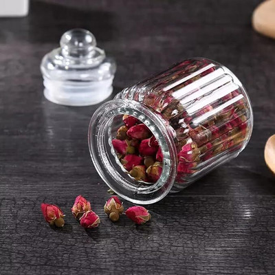Wellxo Glass Tea Coffee & Sugar Container  - 350 ml(Clear)