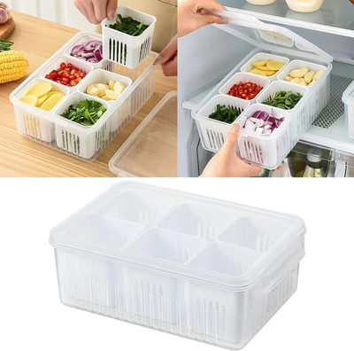 RABBITO Plastic Fridge Container  - 2200 ml(Clear)