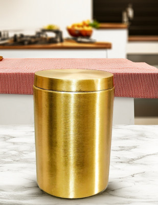 SANSKRITI ECOR Brass Tea Coffee & Sugar Container  - 500 ml(Gold)