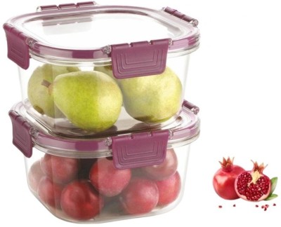 HARI SALES Plastic Grocery Container  - 1200 g(Pack of 2, Clear)