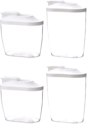 SHFTI Plastic Utility Container  - 1500 ml, 1000 ml(Pack of 4, Clear)