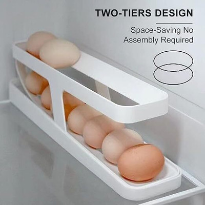 Trendera Plastic Egg Container  - 1 dozen(Multicolor)