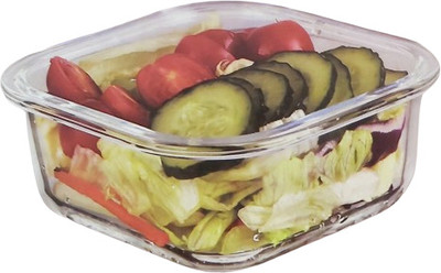 Ybrant Polypropylene, Silicone, Glass Utility Container  - 510 ml(Clear)