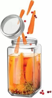 JIGSHTIAL Glass Grocery Container  - 1000(Clear)