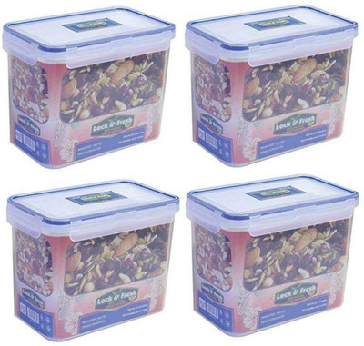 AVAIKSA Plastic Utility Container  - 3570 ml(Pack of 4, White)