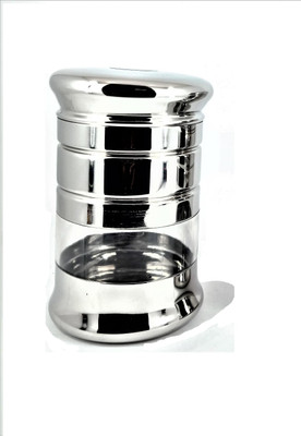 Rishabh Glod Steel Tea Coffee & Sugar Container  - 500 ml(Silver)