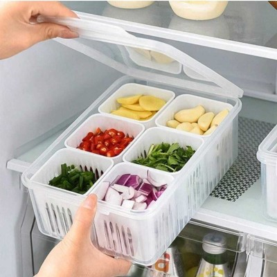 KALRAV Plastic Fridge Container  - 1.5 L(White)