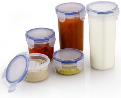 ASTIKAYA Plastic Utility Container  - 500 ml(Pack of 5, White)