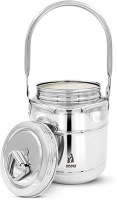 Dhara Stainless Steel Stainless Steel Milk Container  - 1100 ml(Silver)