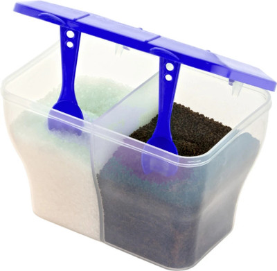 MAGICSPOON Polypropylene Tea Coffee & Sugar Container  - 2000 ml(Blue)